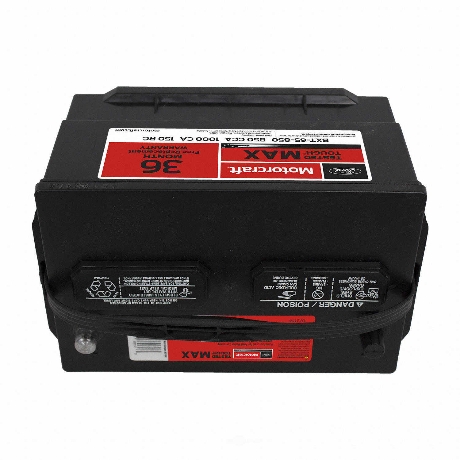 Brand New Vehicle Battery-Tested Tough Max Battery Motorcraft BXT-65-850-36 Month