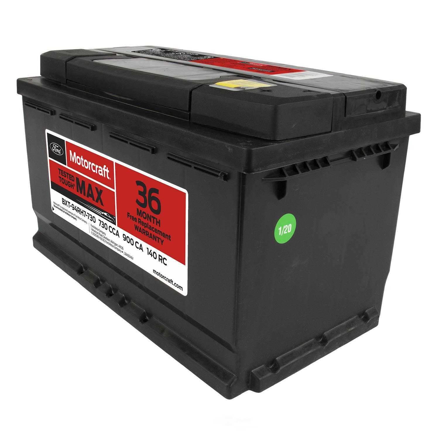 Brand New Vehicle Battery-Tested Tough Max Battery Motorcraft BXT-94RH7-730