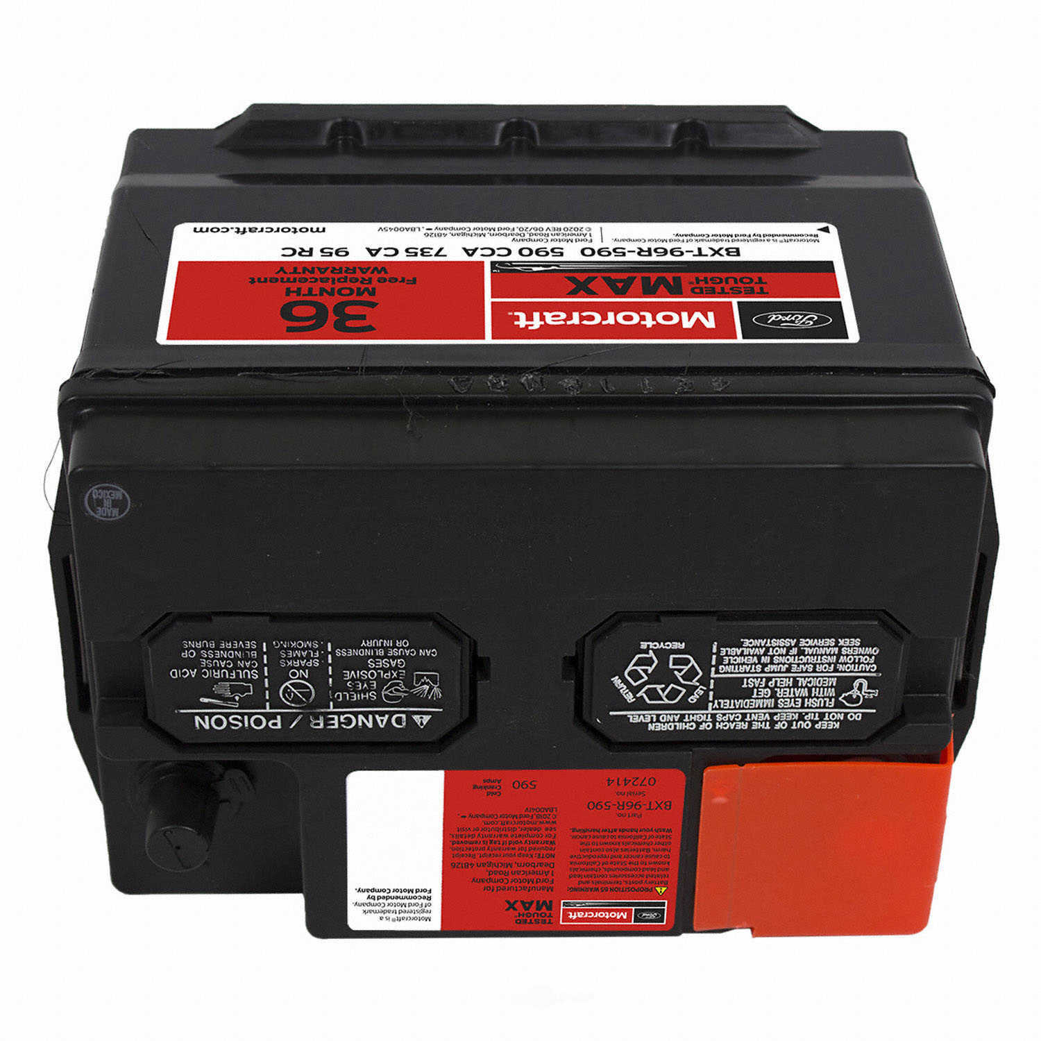 Brand New Vehicle Battery-Tested Tough Max Battery Motorcraft BXT-96R-590