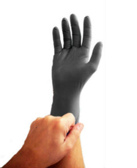 4 Mil Black Nitrile Gloves Disposable Heavy Duty Powder Free Latex Free Med 3 Bx Bundle