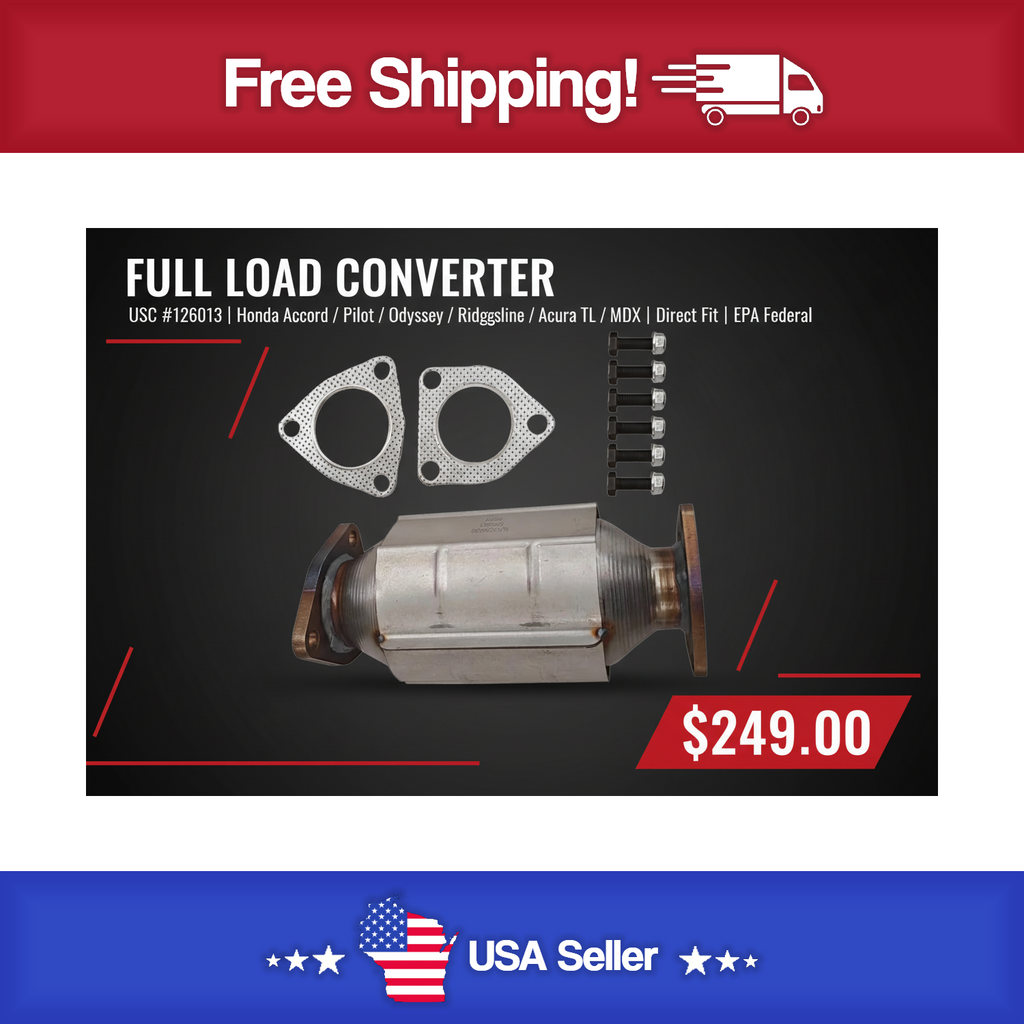 USC 126013 Direct-Fit Catalytic Converter – Honda Accord / Pilot / Odyssey / Ridgeline / Acura TL / MDX