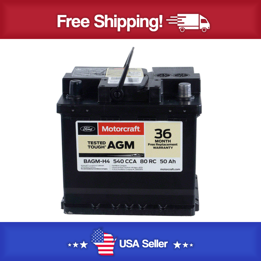 Brand New MOTORCRAFT BAGMH4 Vehicle Battery - 36 Month Warranty
