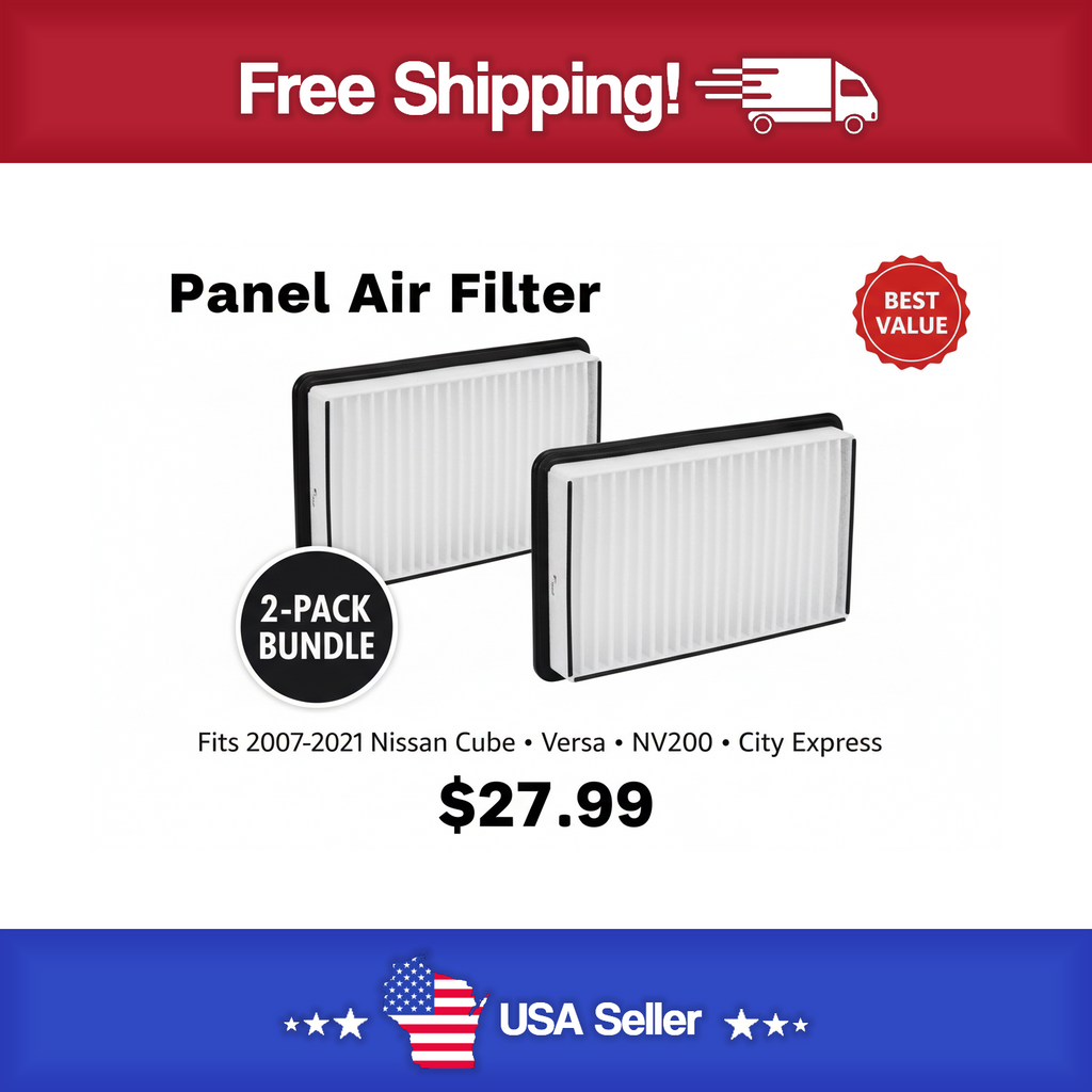 FVP P9225 Air Filter 2 Pack - 2007-2021 Nissan Cube , Versa , NV200 - City Express
