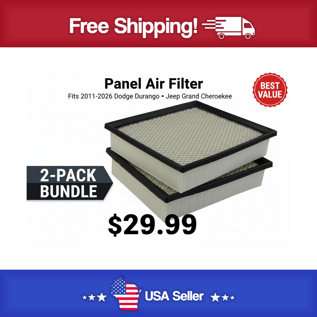 FVP P9756 Air Filter 2 Pack - Fit's 2011-2026 Dodge Durango & Jeep Grand Cherokee