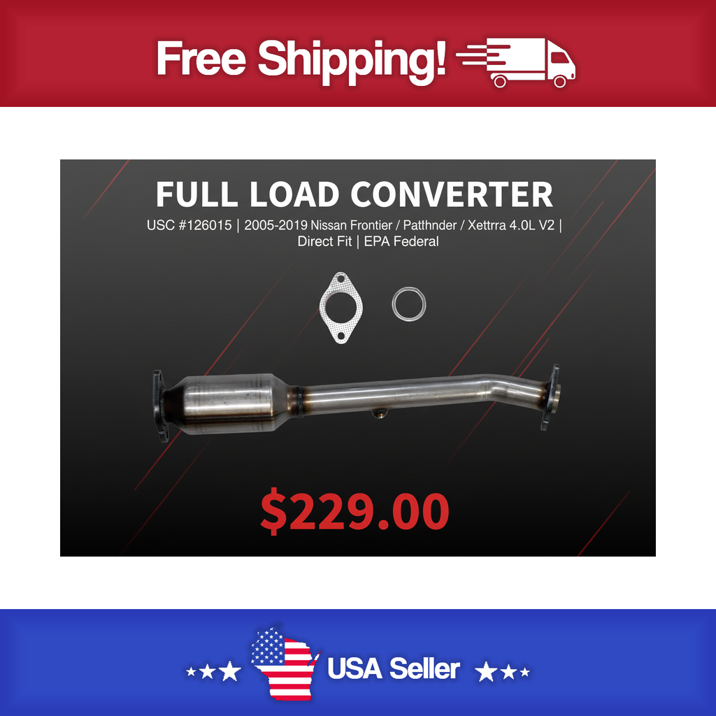 USC 126015 Direct-Fit Catalytic Converter – 2005-2019 Nissan Frontier / Pathfinder / Xterra 4.0L