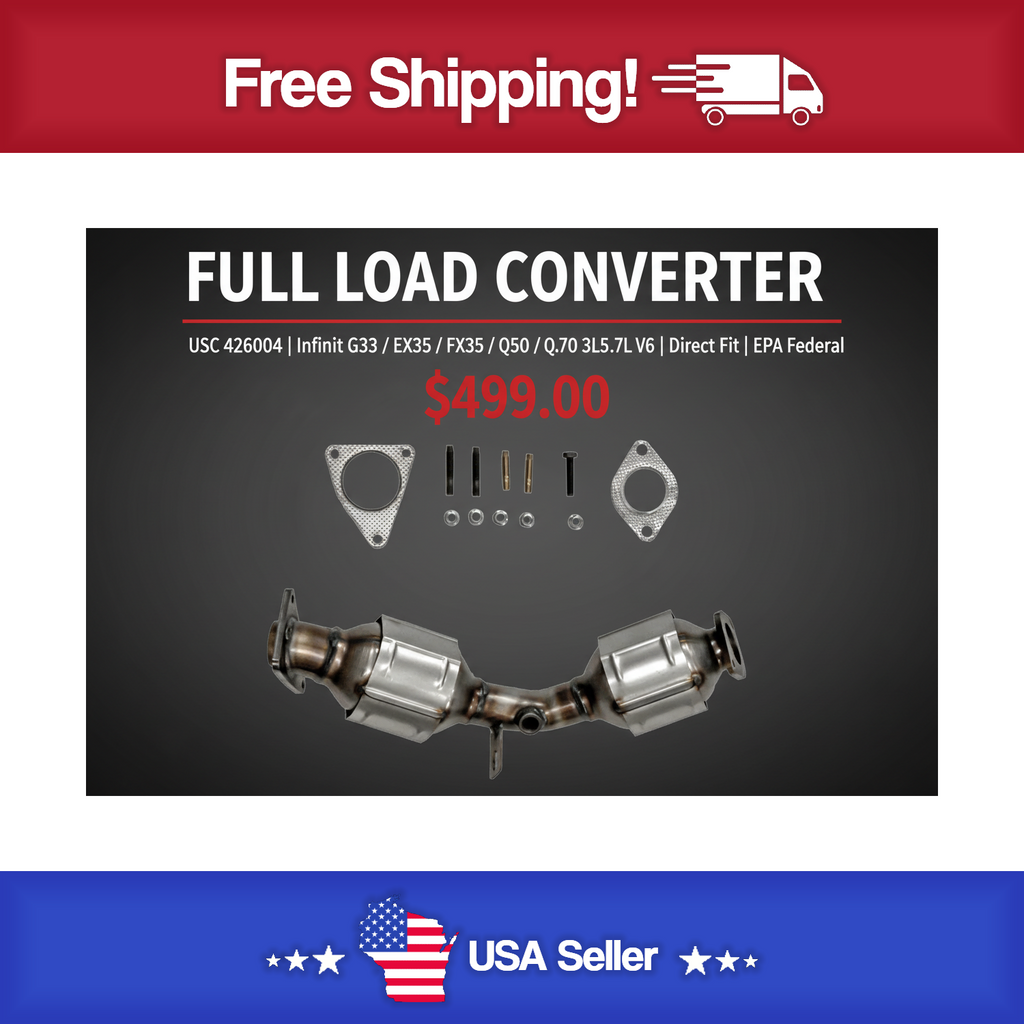 USC 426004 Direct-Fit Catalytic Converter – Infiniti G35/G37/EX35/FX35/Q50/Q70 3.5L-3.7L V6