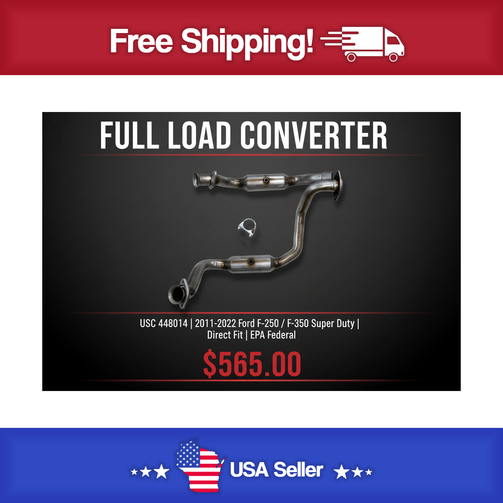 USC 448014 Direct-Fit Catalytic Converter – 2011-2022 Ford F-250 / F-350 Super Duty