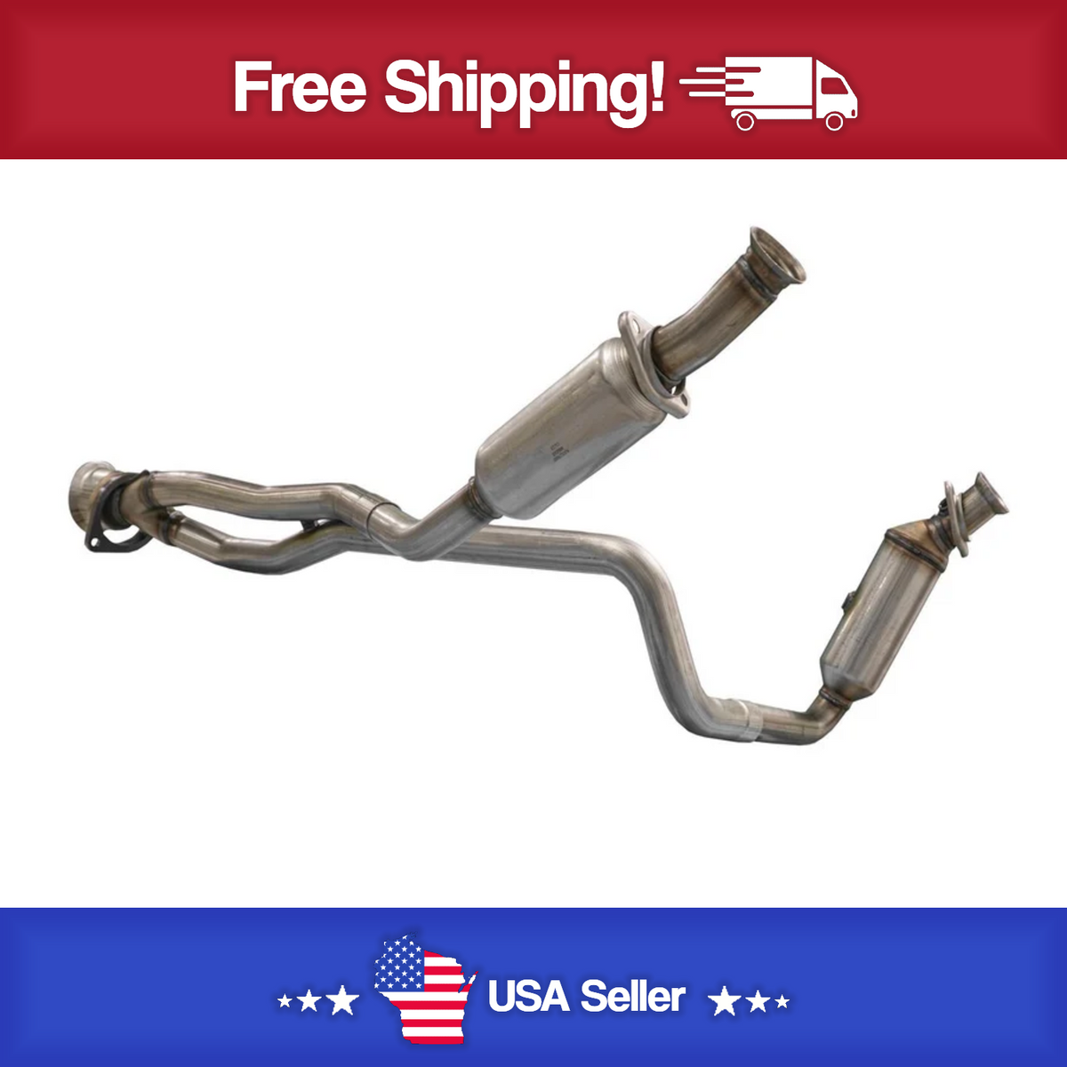 USC 446010 Direct-Fit Catalytic Converter – 2015-2019 Ford Transit 150 / 250 / 350 / 350 HD