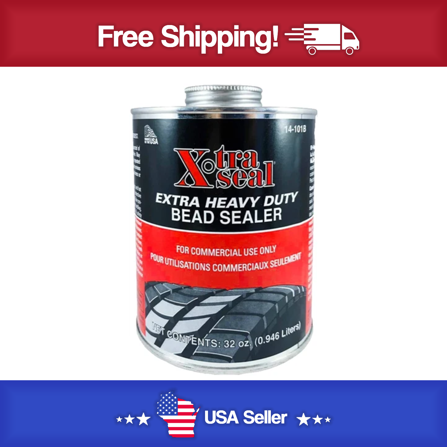 14-101B Xtra Seal Extra Heavy Duty Bead Sealer (32oz.Can) EXTRA THICK 14-101B