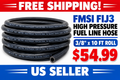 FMSI FIJ3 High Pressure Fuel Line Hose - 3/8" x 10 ft Roll