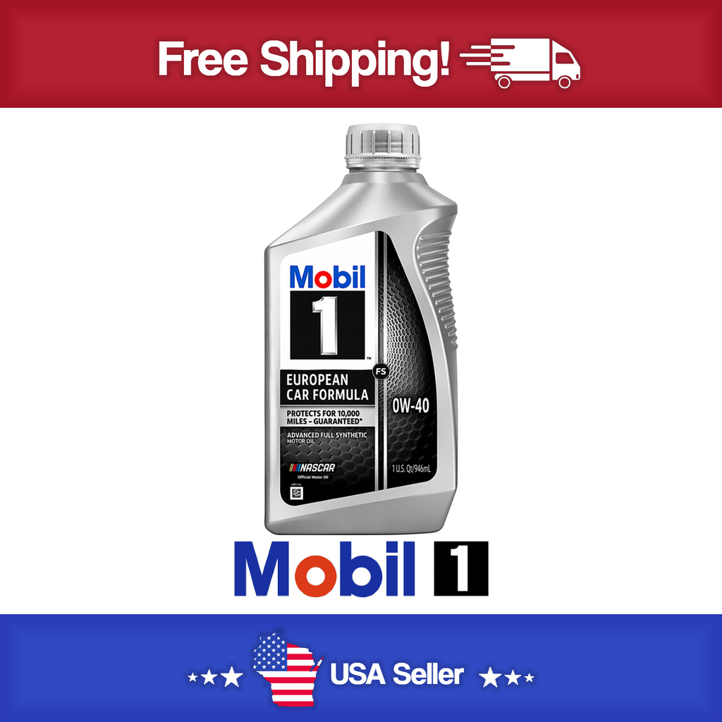 Mobil 1 European Car Formula Full Synthetic Motor Oil 0W-40 1 Quart - 1-0-40
