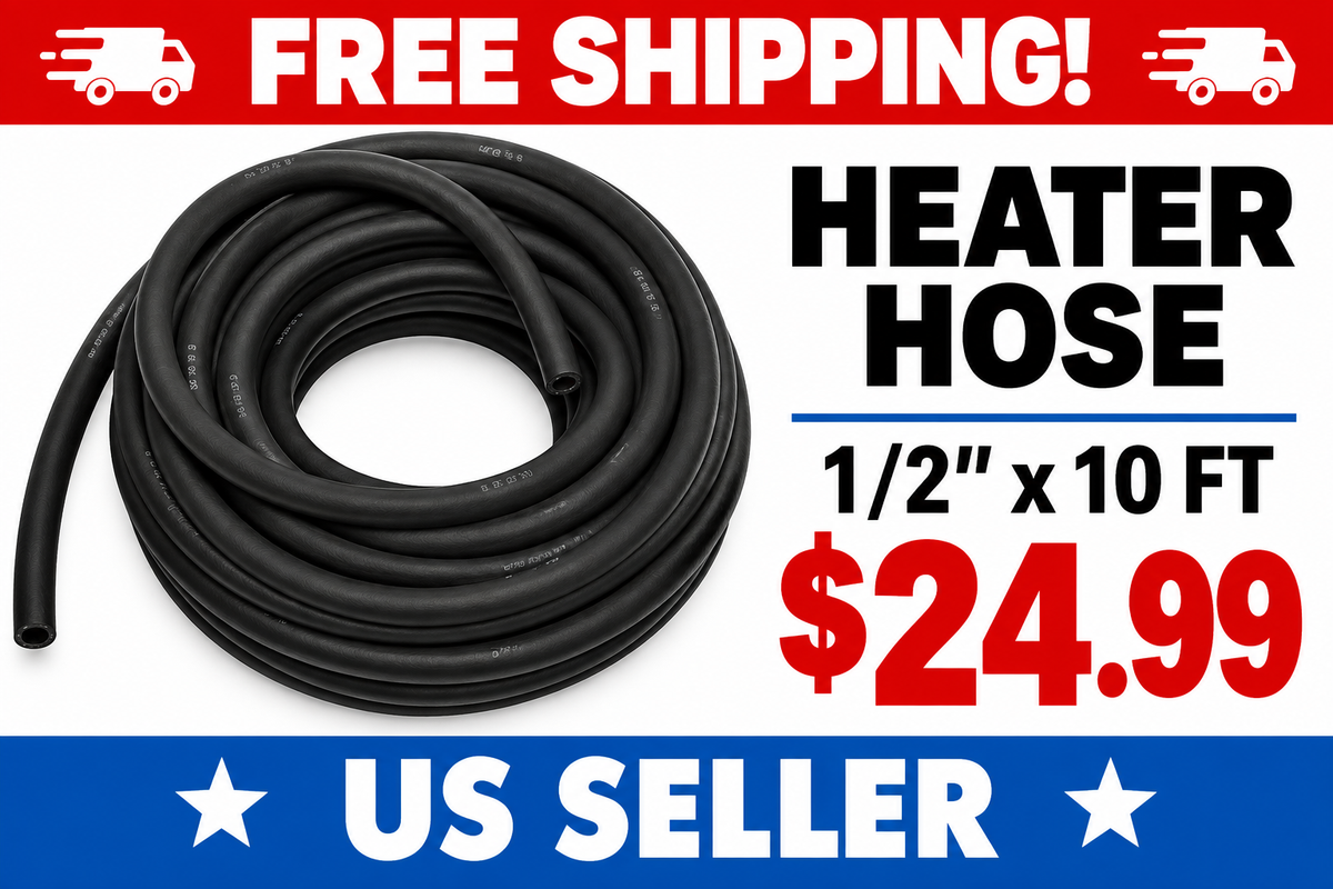 1/2" x 10 ft section of heater hose - Continental