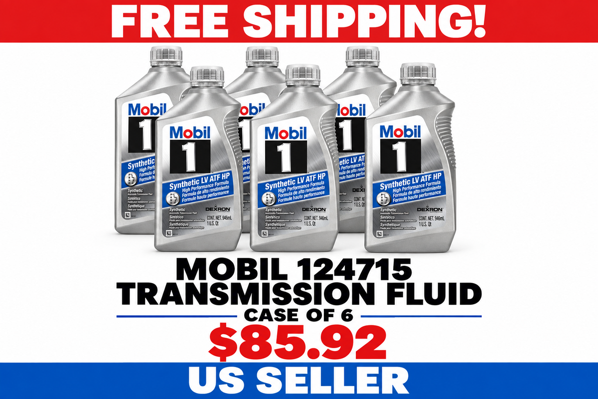 Case of 6 Mobil 124715 Transmission Fluid