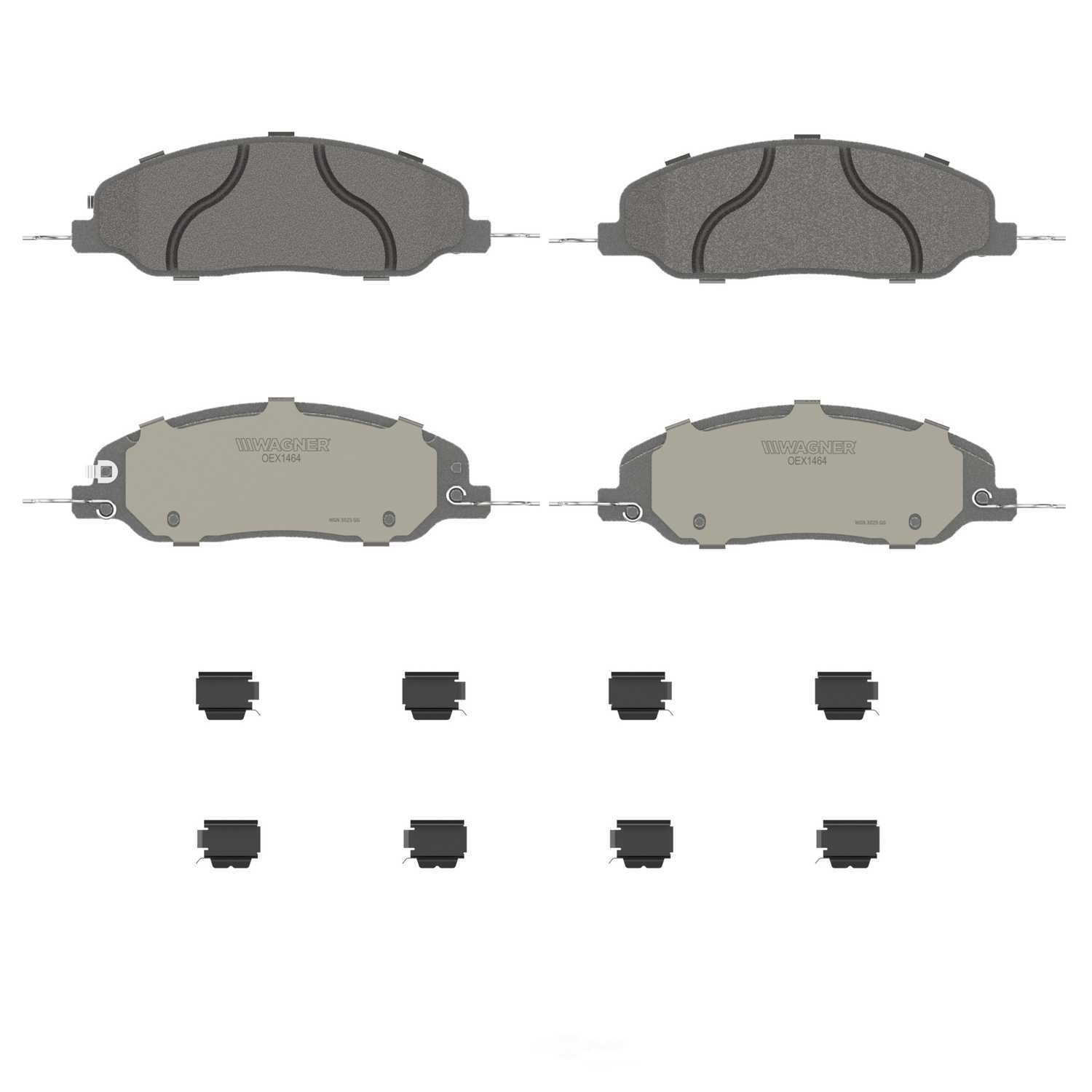 Frt Premium Ceramic Brake Pads  Wagner  OEX1464