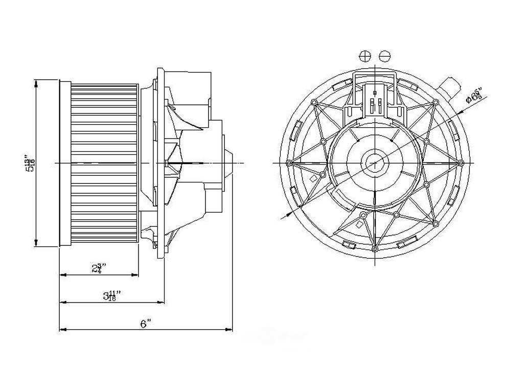 New Blower Motor   Global Parts Distributors   2311647