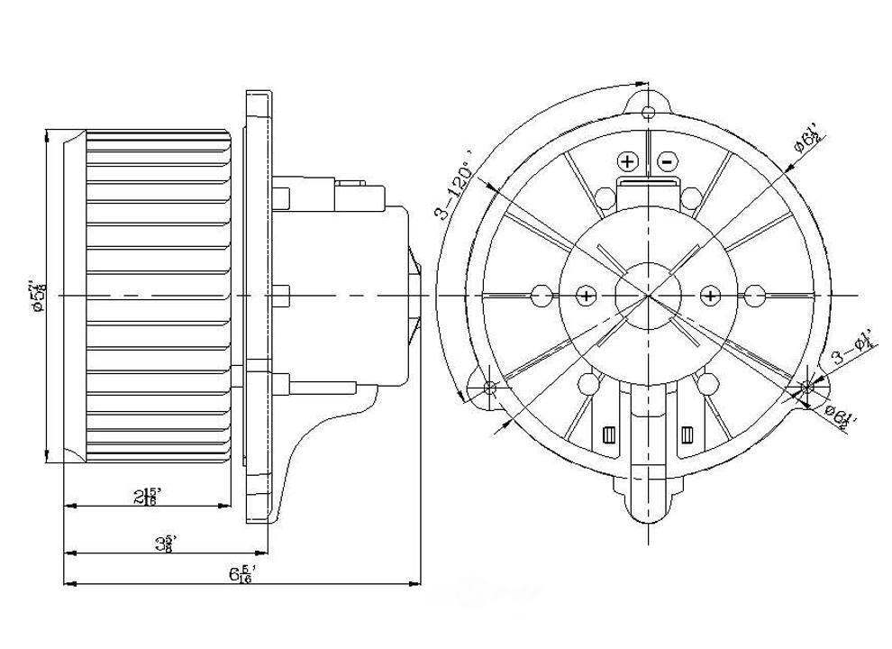 New Blower Motor   Global Parts Distributors   2311631
