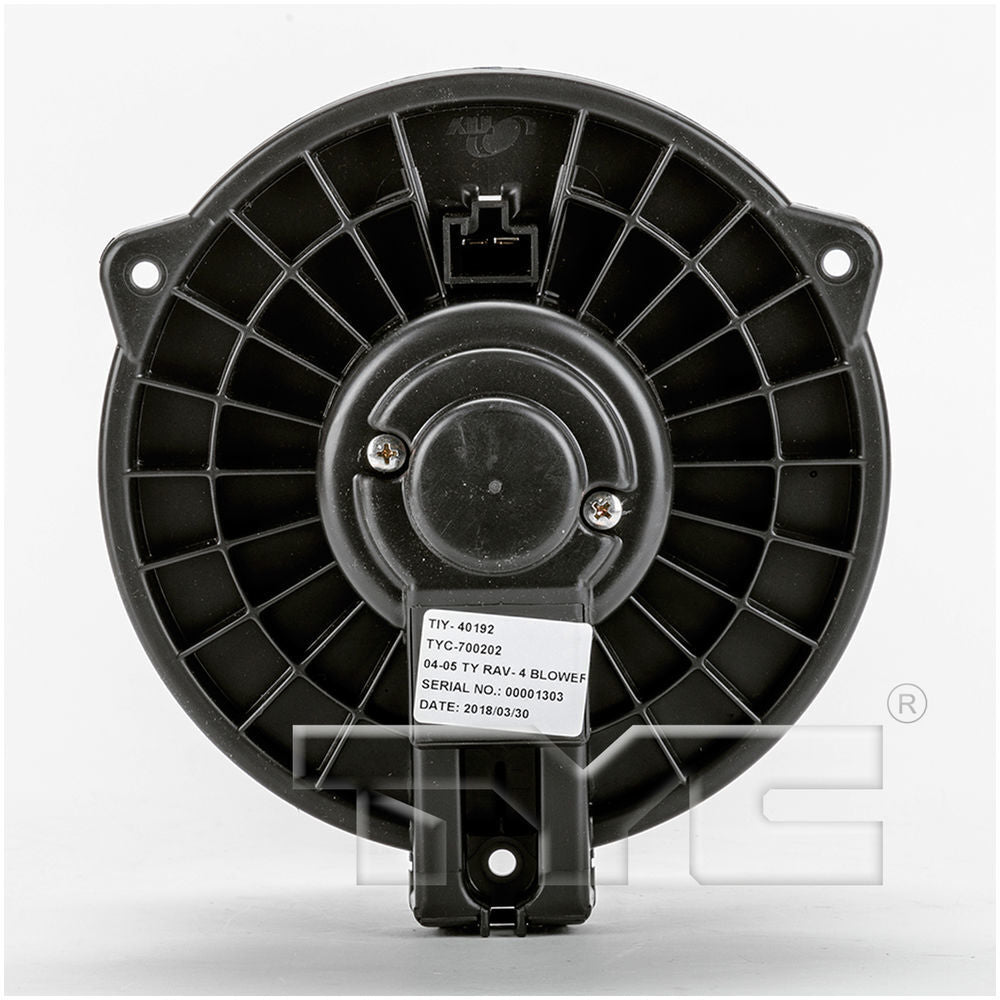 New Blower Mtr w/Wheel  TYC  700202