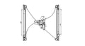 Window Reg w/ Motor  TYC  660147