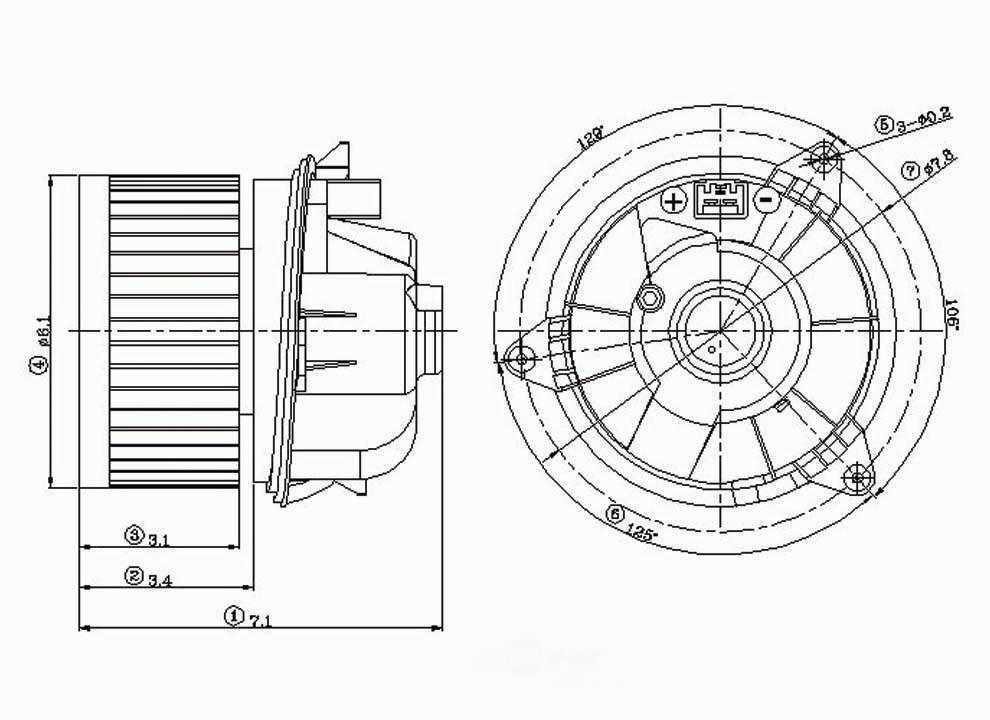 New Blower Motor   Global Parts Distributors   2311602