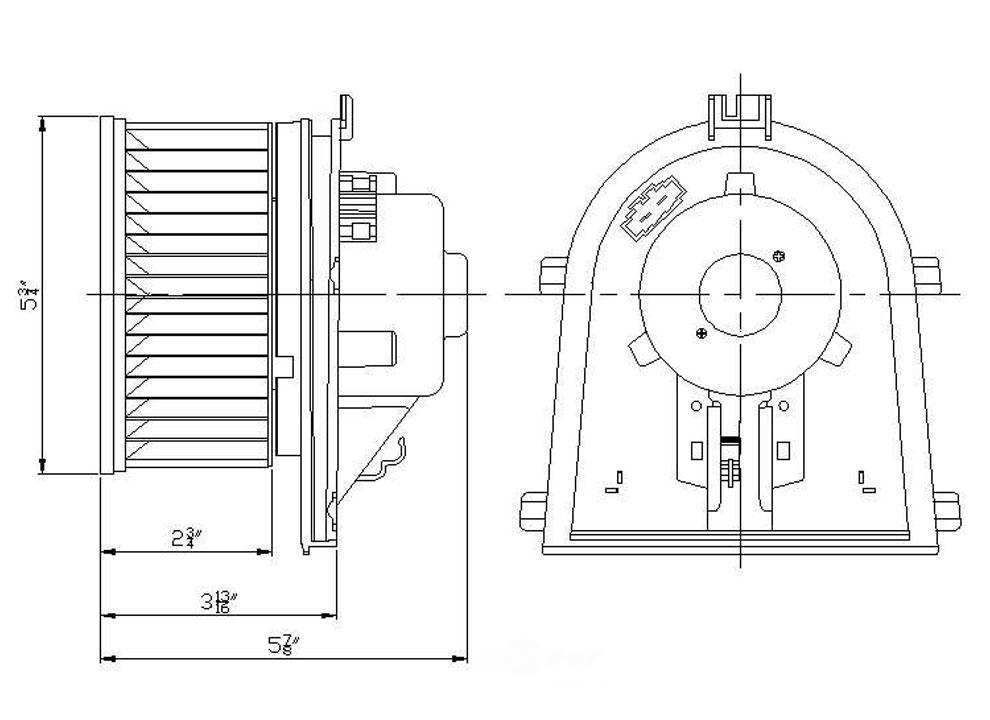 New Blower Motor   Global Parts Distributors   2311650