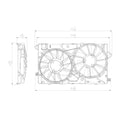 Radiator & Condenser Fan Assy  TYC  622790