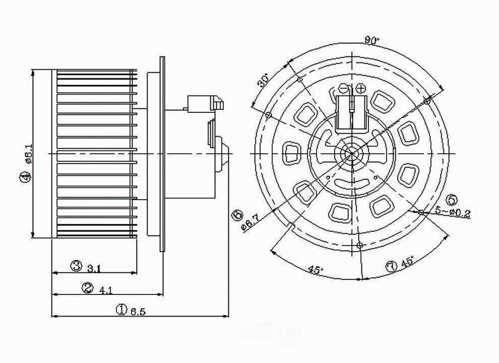 New Blower Motor   Global Parts Distributors   2311596