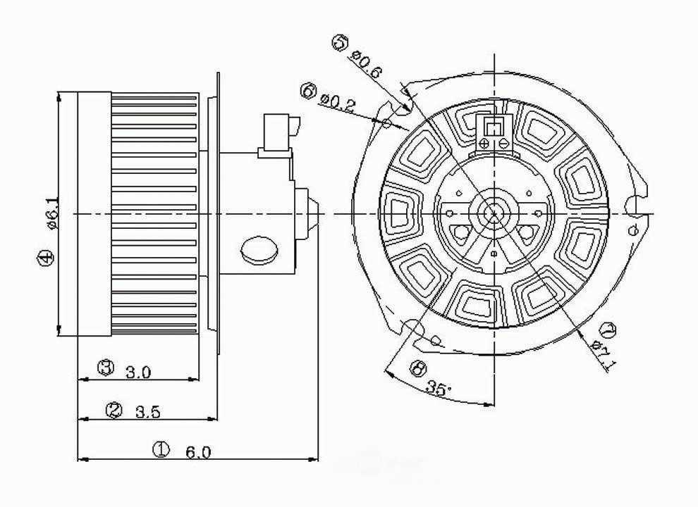 New Blower Motor   Global Parts Distributors   2311567