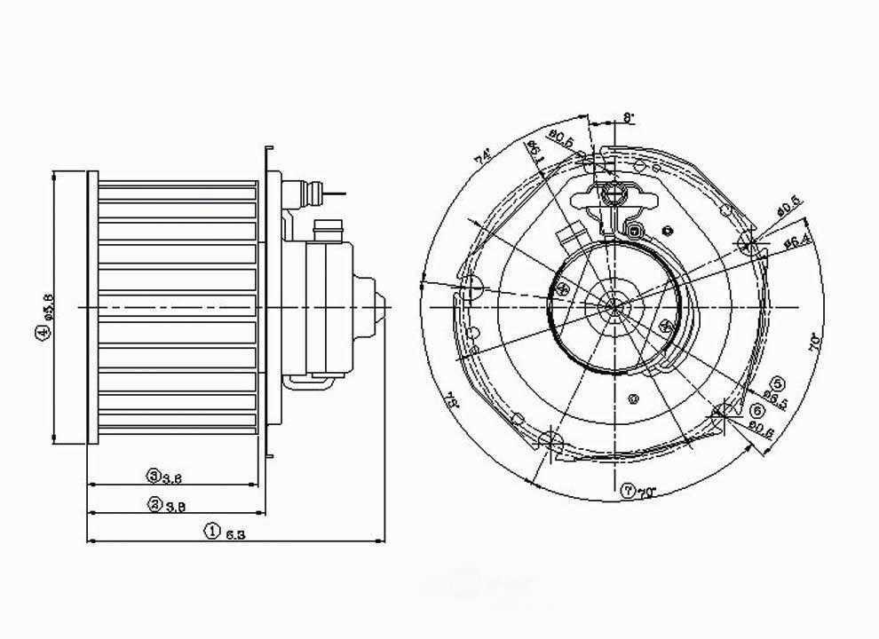 New Blower Motor   Global Parts Distributors   2311597