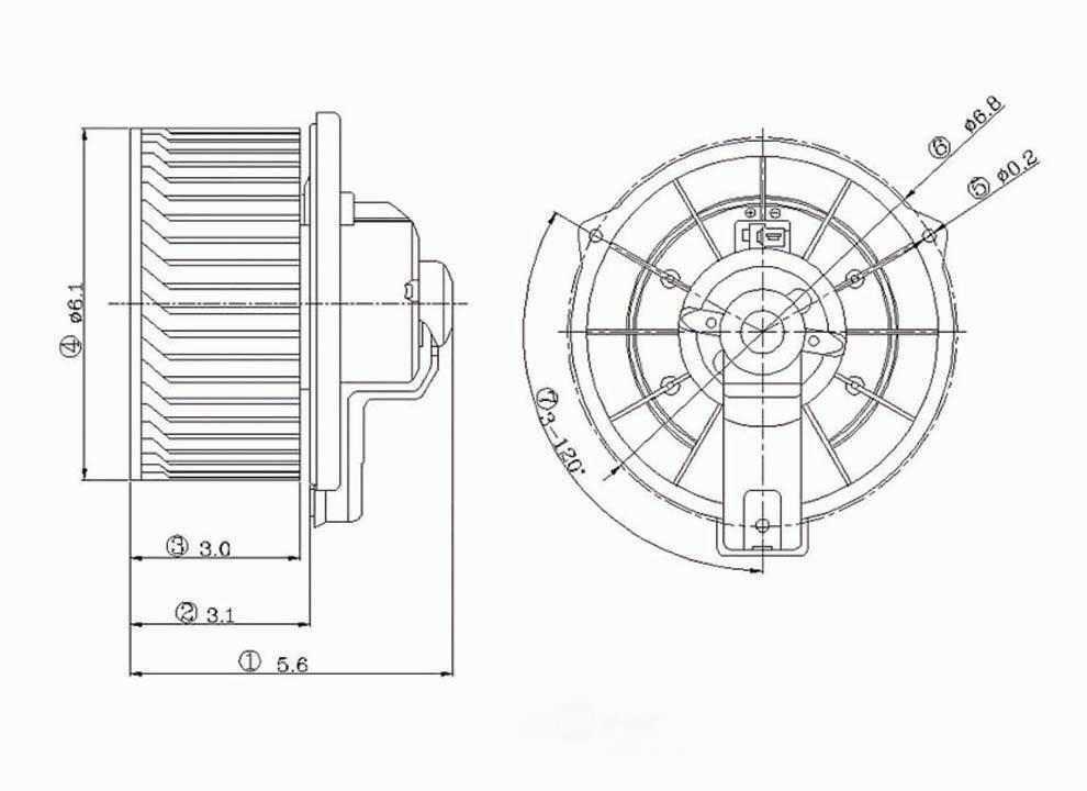 New Blower Motor   Global Parts Distributors   2311512