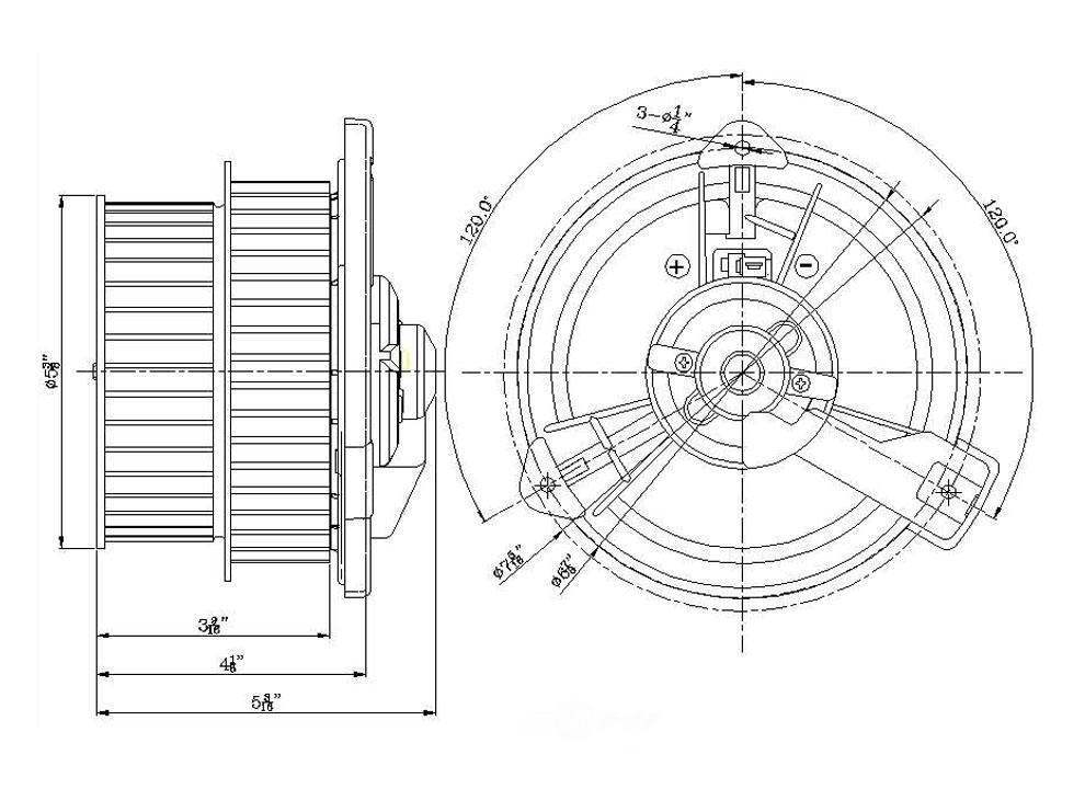 New Blower Motor   Global Parts Distributors   2311646