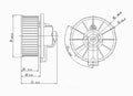 New Blower Mtr w/Wheel   Global Parts Distributors   2311505