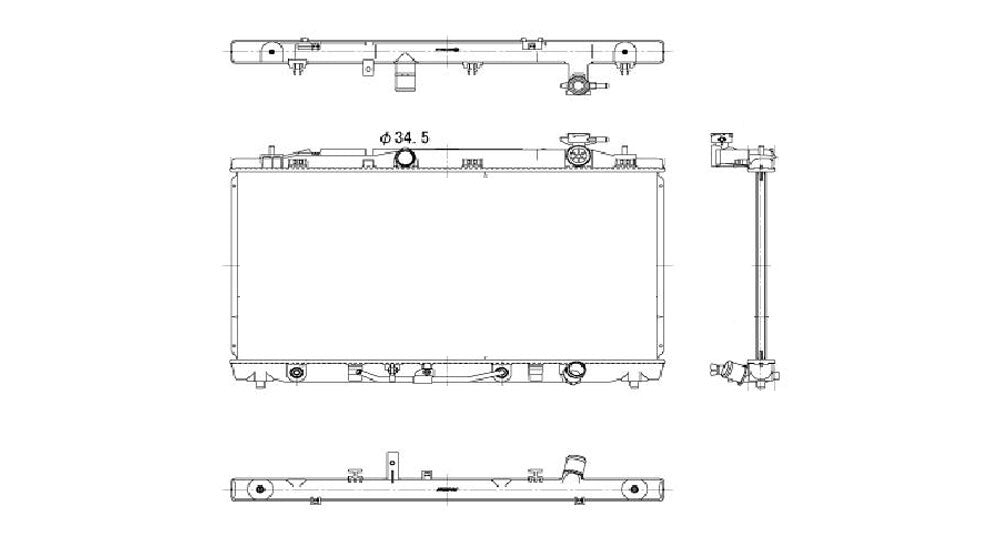Radiator  TYC  13035