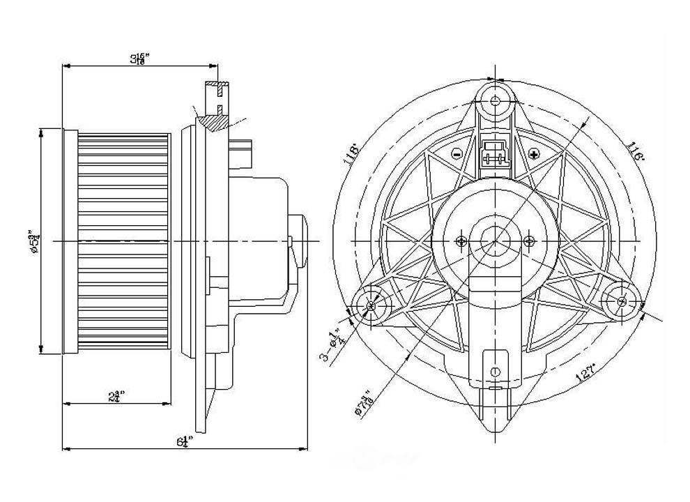 New Blower Motor   Global Parts Distributors   2311594