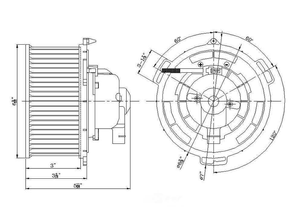 New Blower Motor   Global Parts Distributors   2311592