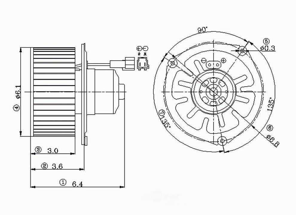 New Blower Motor   Global Parts Distributors   2311235