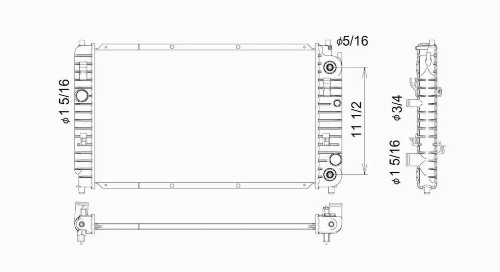 Radiator  TYC  2264