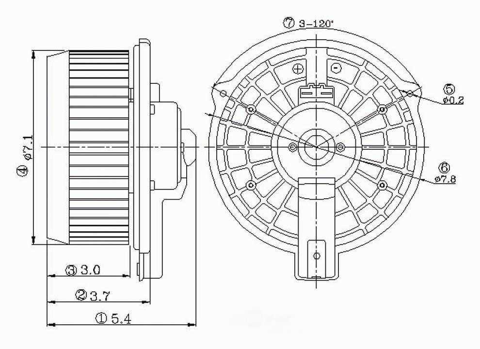 New Blower Motor   Global Parts Distributors   2311609