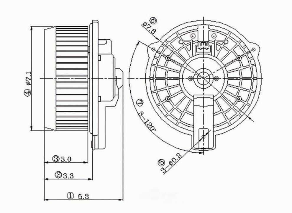 New Blower Motor   Global Parts Distributors   2311503