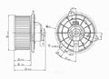 New Blower Mtr w/Wheel   Global Parts Distributors   2311510