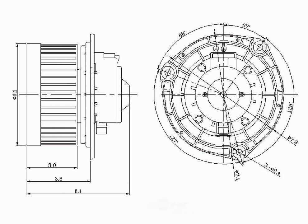 New Blower Motor   Global Parts Distributors   2311607