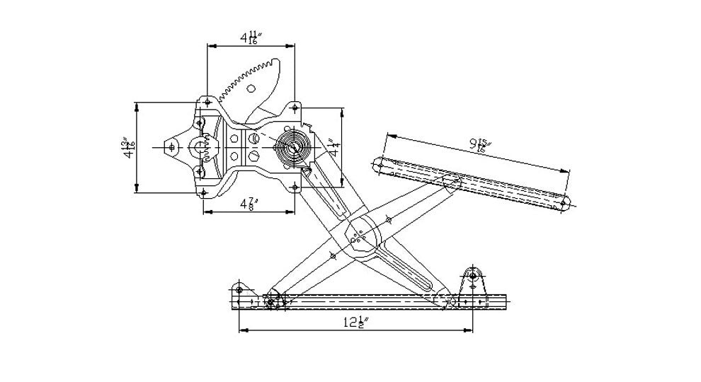 Window Reg w/ Motor  TYC  660091