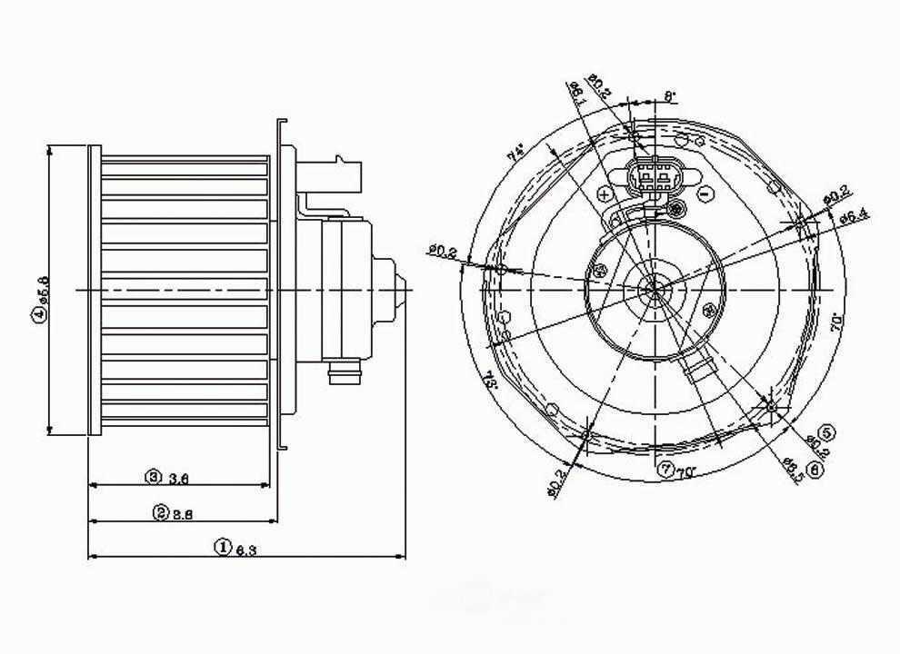 New Blower Motor   Global Parts Distributors   2311590