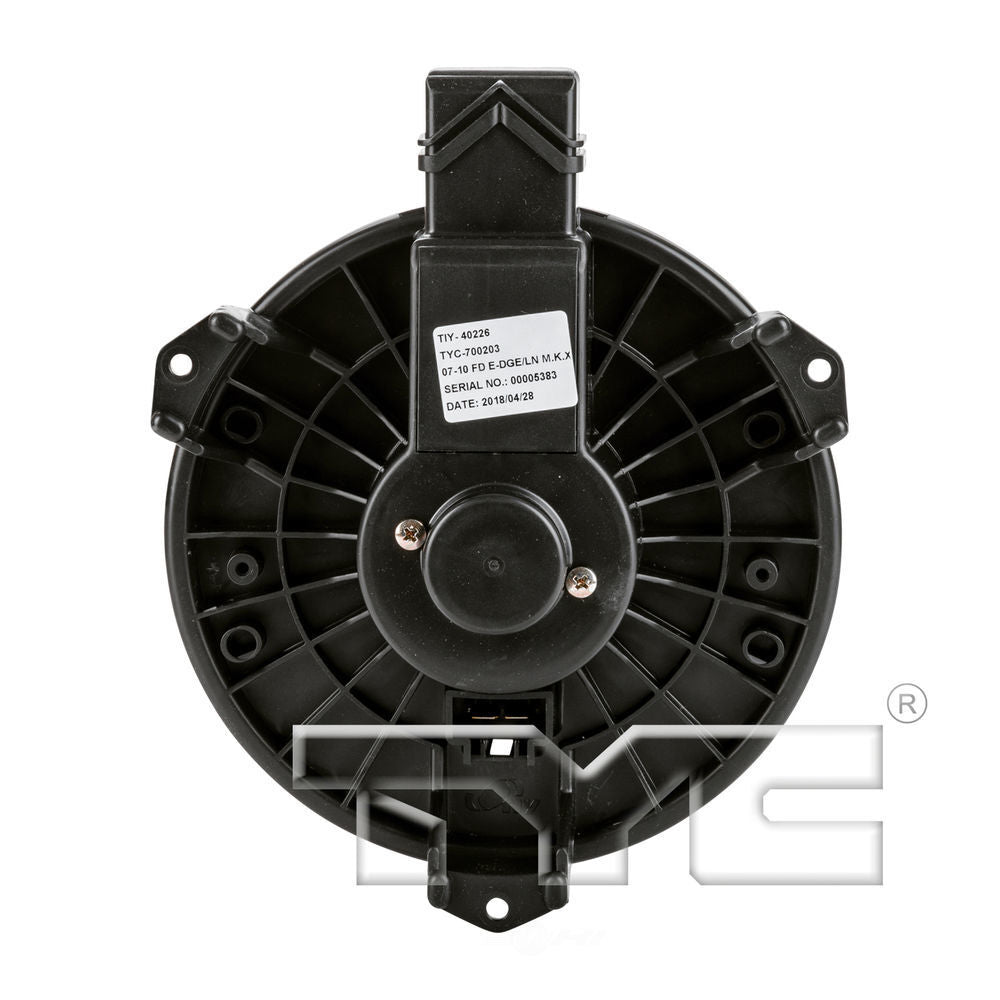 New Blower Mtr w/Wheel  TYC  700203