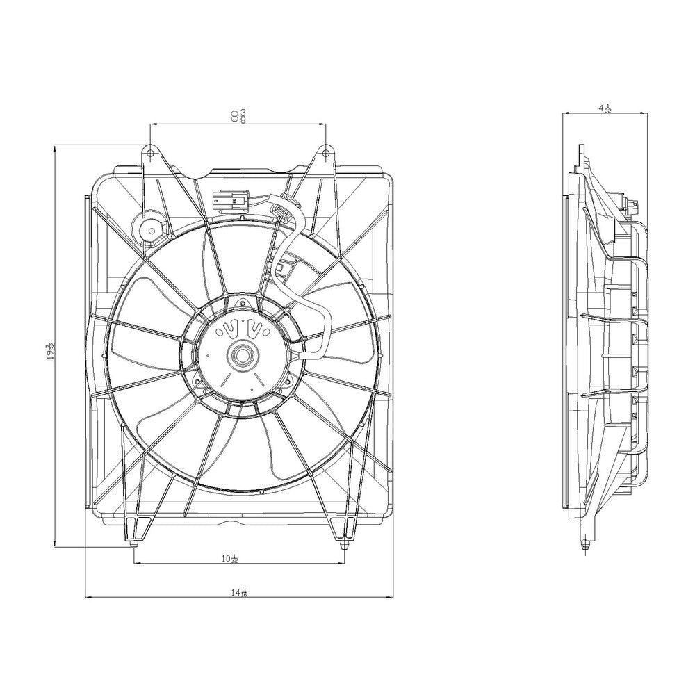 Radiator Fan Assy  TYC  601330