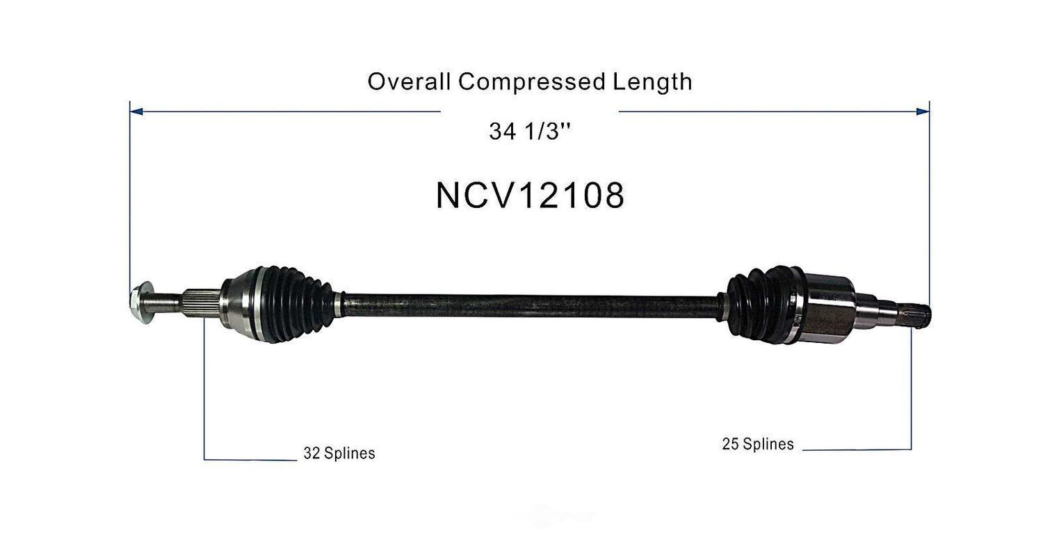 Right New CV Complete Assy   GSP North America   NCV12108