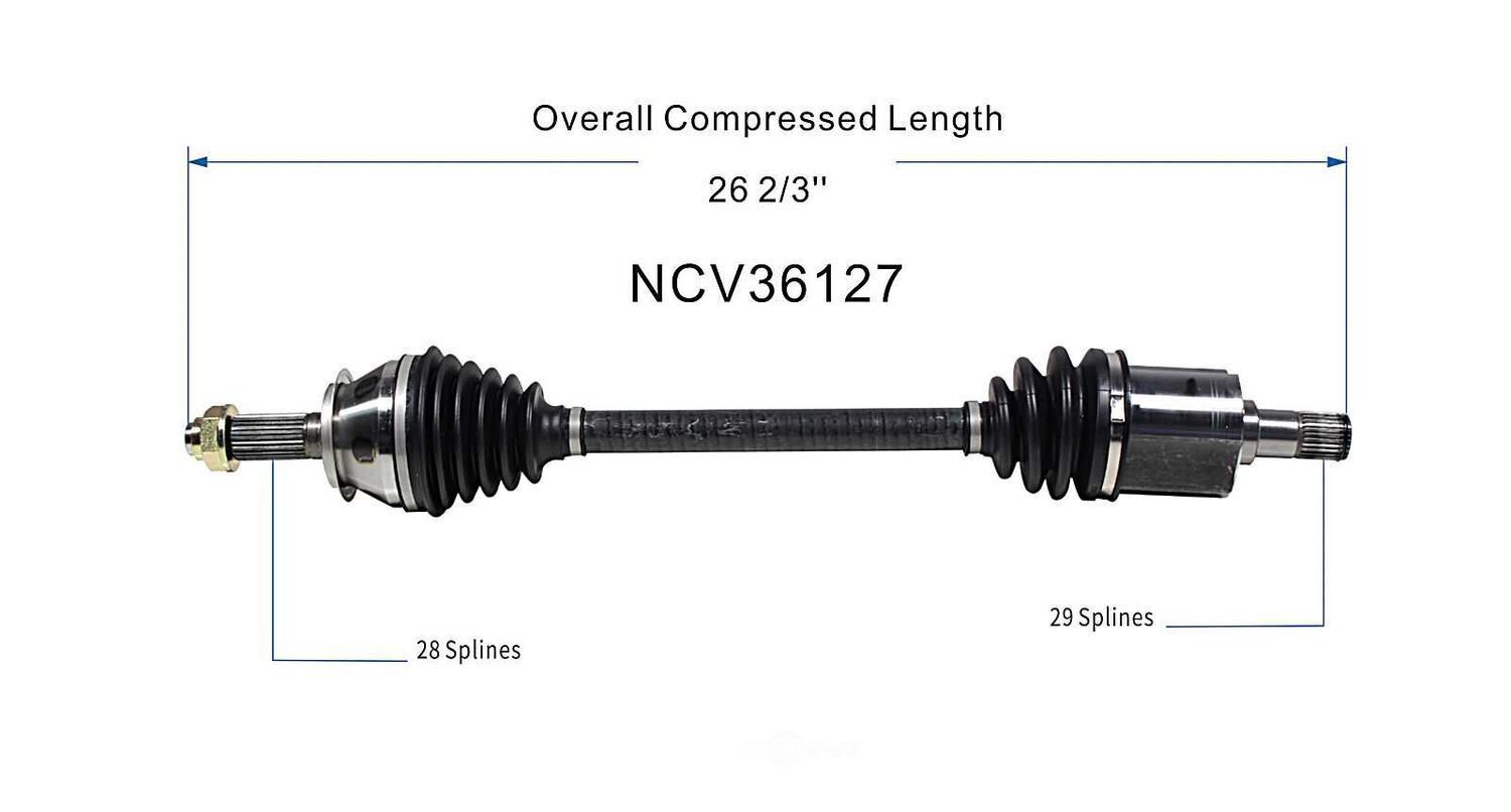 Left New CV Complete Assy   GSP North America   NCV36127