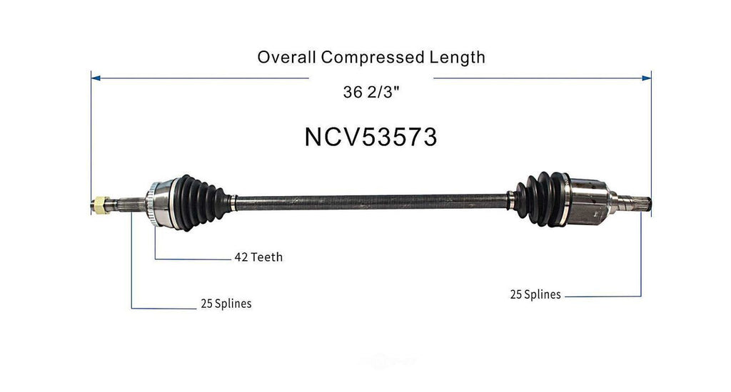 Right New CV Complete Assy   GSP North America   NCV53573