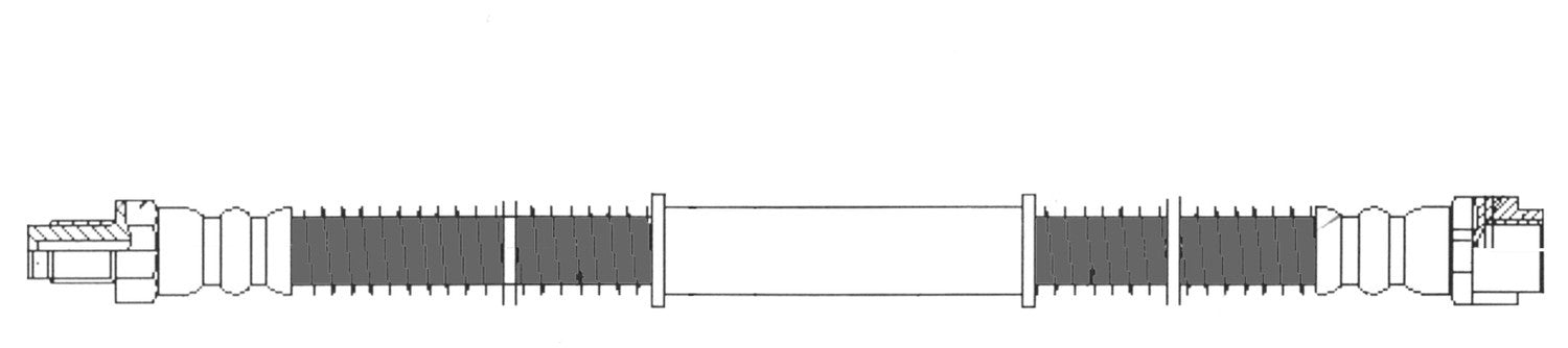 Frt Brake Hose  Centric Parts  150.35030