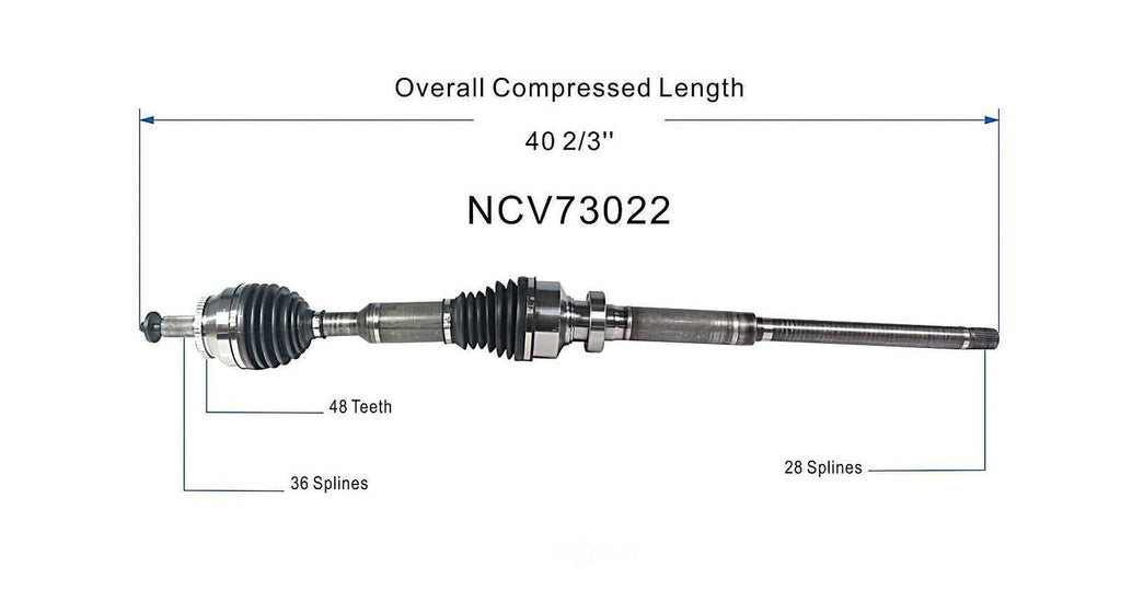 Right New CV Complete Assy   GSP North America   NCV73022