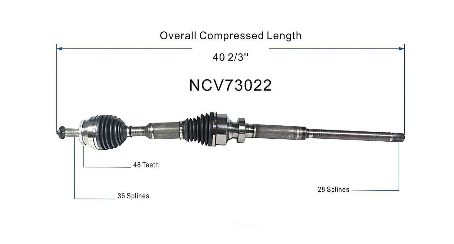 Right New CV Complete Assy   GSP North America   NCV73022